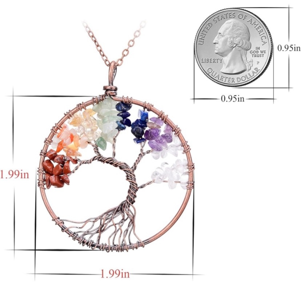 Tree of life chakra necklace. - Picture 3 of 3
